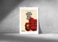 (17) Red Paint Cobra Vintage Poster