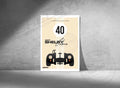 (19) Shelby Front View Black Poster