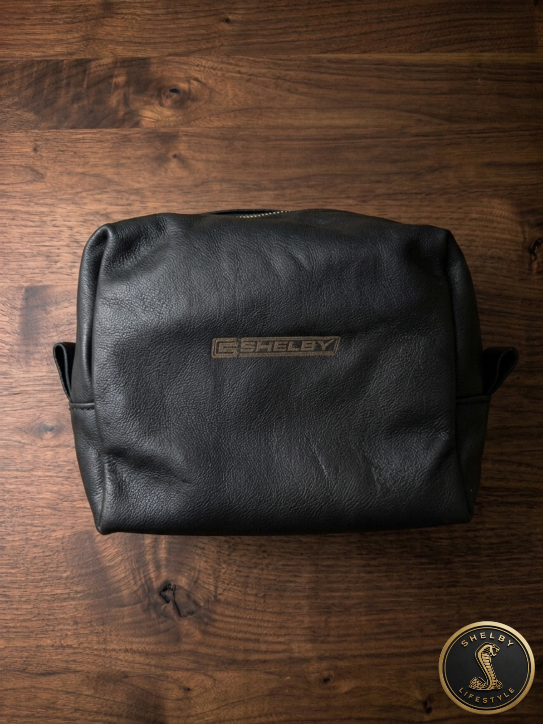 Shelby Genuine Leather Make-up / Travel Bag